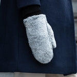Camila – fluffy mittens with faux lamb fur lining and adjustable cuff - Schwartz & von Halen - EU - 7