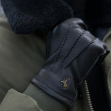 Charles – luxurious American deerskin leather gloves with warm cashmere lining - Schwartz & von Halen - EU - 10