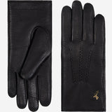 Alessandra (black) - goatskin leather gloves with lambswool lining & touchscreen feature - Schwartz & von Halen - EU - 2