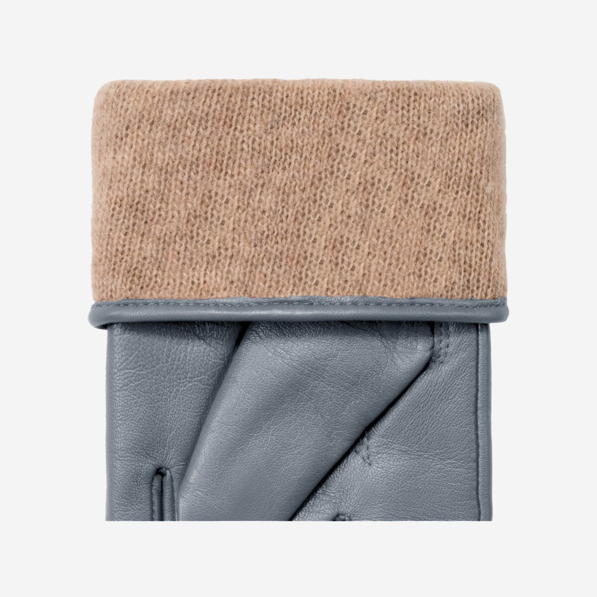 Ivy (grey) – sheepskin leather gloves with wool/cashmere lining & touchscreen feature - Schwartz & von Halen - EU - 3