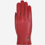 Ivy (red) – sheepskin leather gloves with wool/cashmere lining & touchscreen feature - Schwartz & von Halen - EU - 1