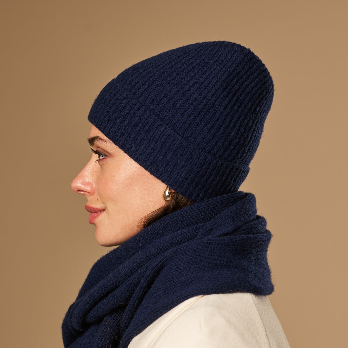 Mischa (navy blue) - premium beanie made of soft Merino wool (unisex) - Schwartz & von Halen - EU - 3