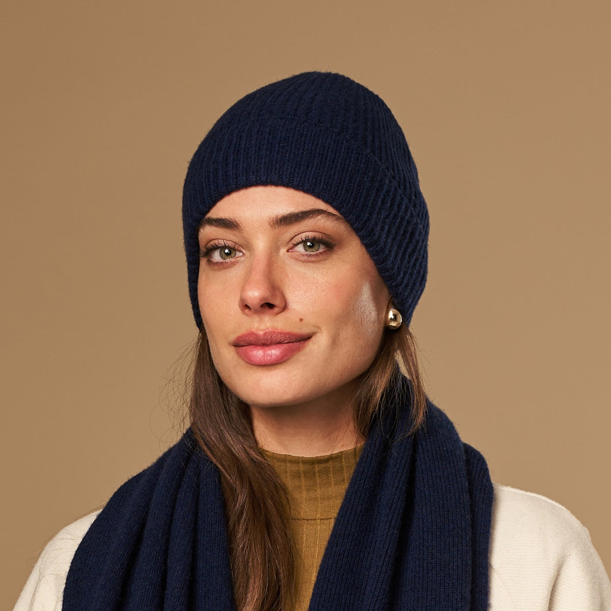 Mischa (navy blue) - premium beanie made of soft Merino wool (unisex) - Schwartz & von Halen - EU - 1