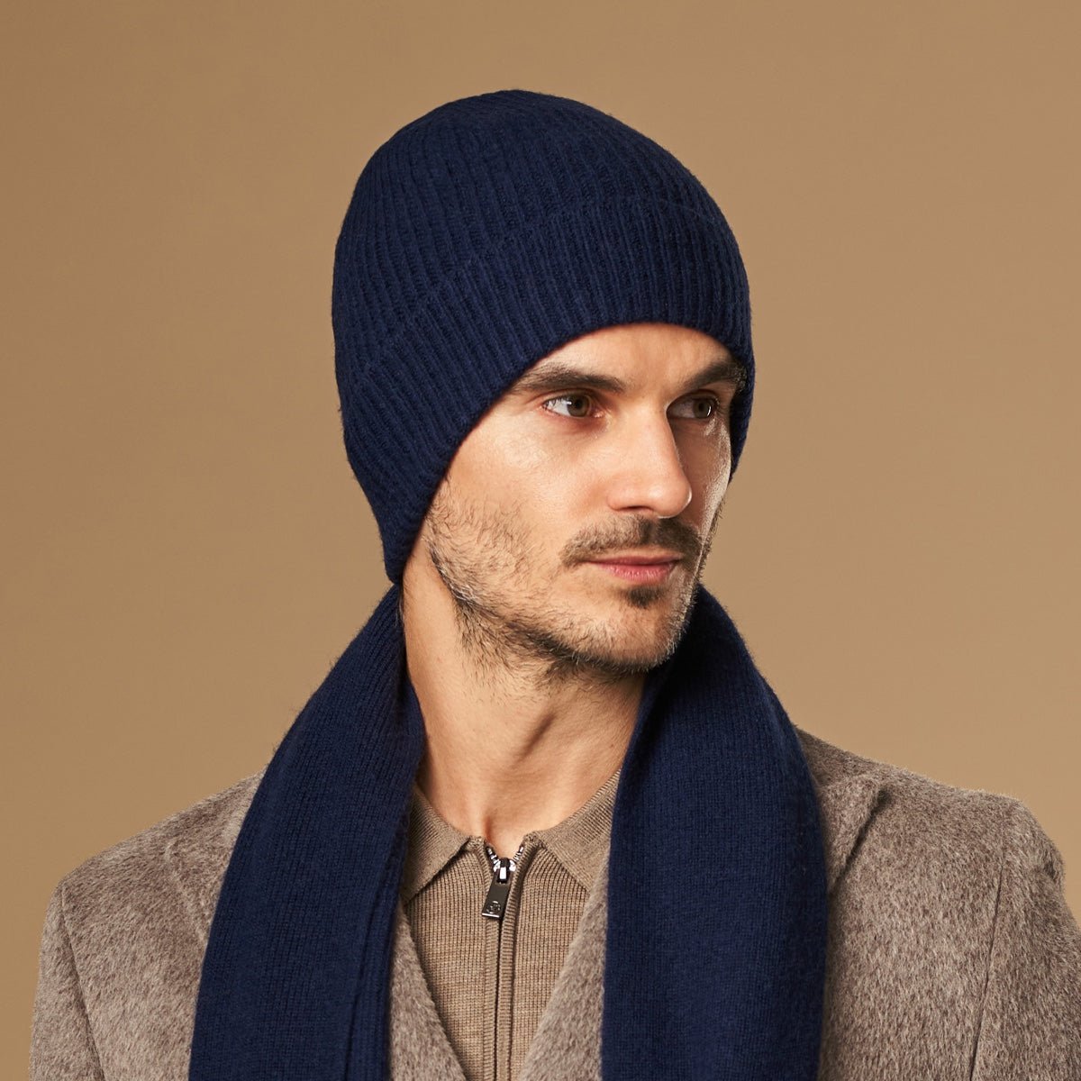 Mischa (navy blue) - premium beanie made of soft Merino wool (unisex) - Schwartz & von Halen - EU - 5