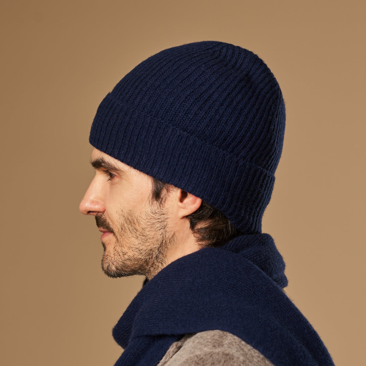 Mischa (navy blue) - premium beanie made of soft Merino wool (unisex) - Schwartz & von Halen - EU - 7