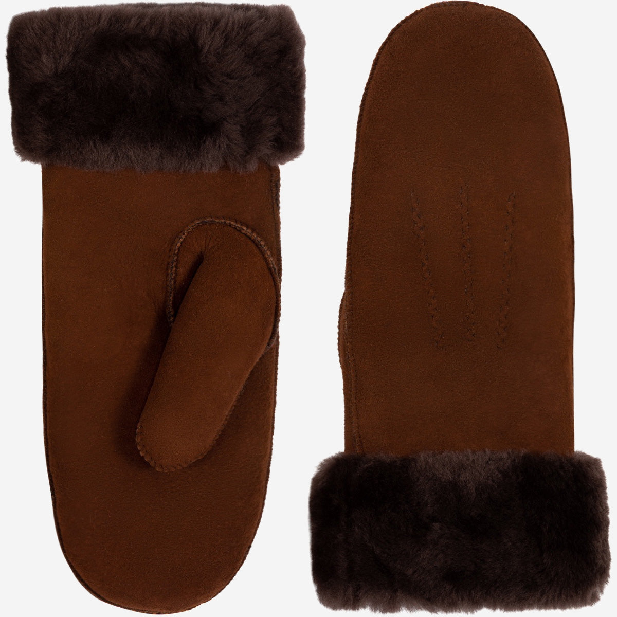 Beauvoire - suede mittens with luxurious sheep fur lining - Schwartz & von Halen - EU - 2