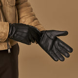 Charles – luxurious American deerskin leather gloves with warm cashmere lining - Schwartz & von Halen - EU - 6