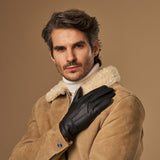 Charles – luxurious American deerskin leather gloves with warm cashmere lining - Schwartz & von Halen - EU - 11