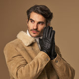 Charles – luxurious American deerskin leather gloves with warm cashmere lining - Schwartz & von Halen - EU - 13