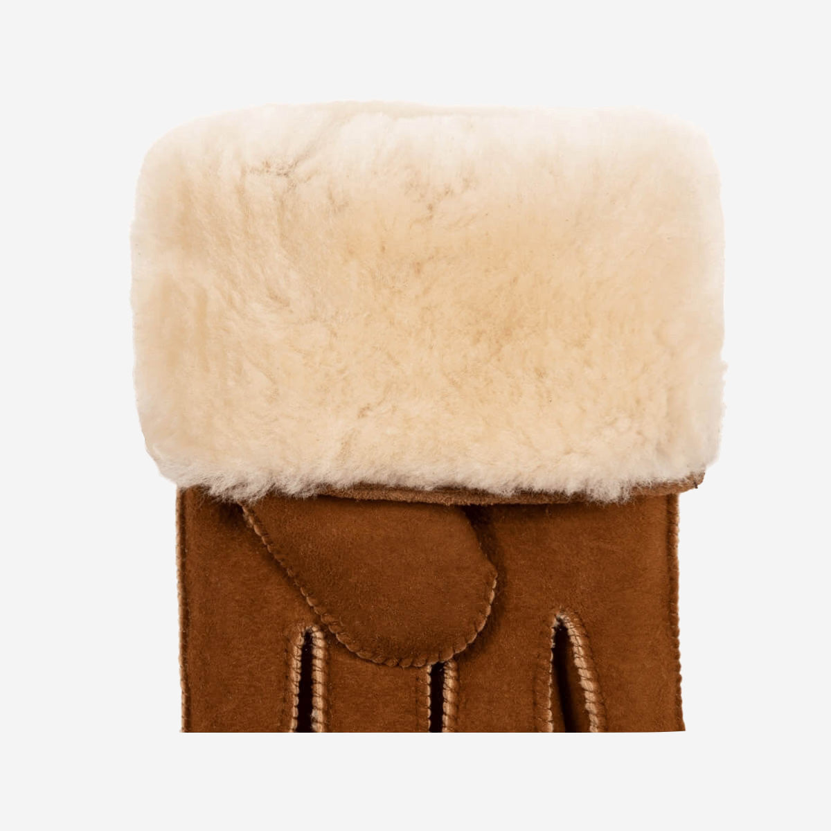 Clooney (camel) - suede leather gloves with luxurious sheep fur lining - Schwartz & von Halen - EU - 3