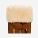 Clooney (camel) - suede leather gloves with luxurious sheep fur lining - Schwartz & von Halen - EU - 3