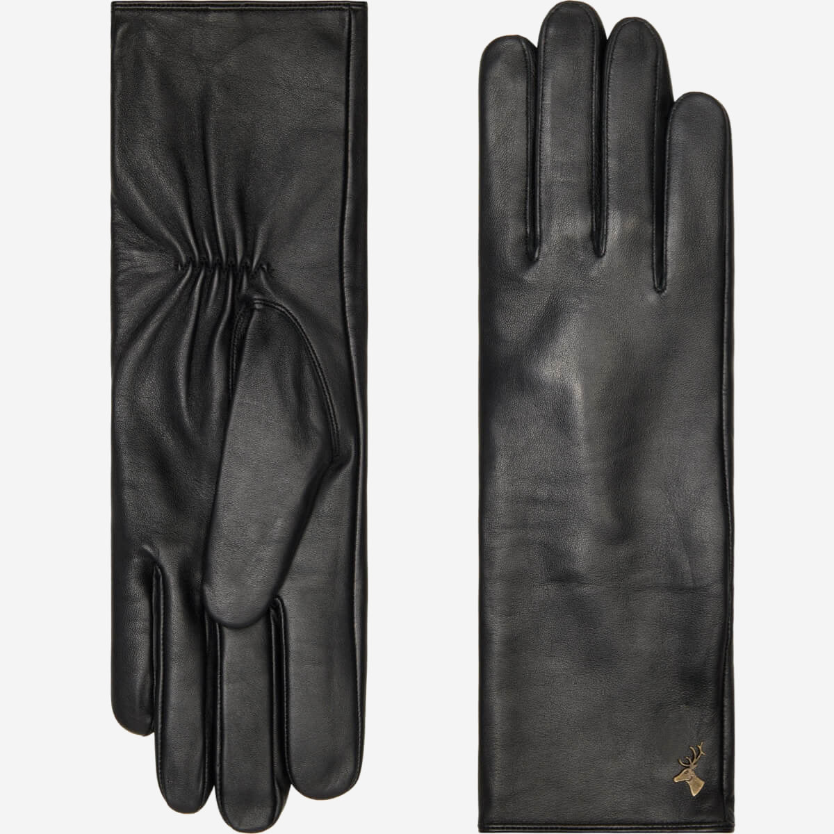 Emma - extra-long sheepskin leather gloves with wool/cashmere lining & touchscreen feature - Schwartz & von Halen - EU - 2