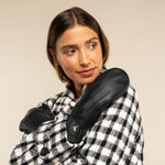 Eva - elegant goatskin mittens with luxury faux fur lining  - Schwartz & von Halen - EU - 5