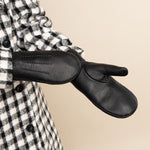 Eva Goatskin Mittens Black Women - Schwartz & von Halen® UK - Premium Leather Gloves - 12