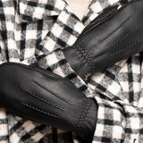 Eva Goatskin Mittens Black Women - Schwartz & von Halen® UK - Premium Leather Gloves - 14