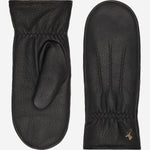 Eva - elegant goatskin mittens with luxury faux fur lining  - Schwartz & von Halen - EU - 2