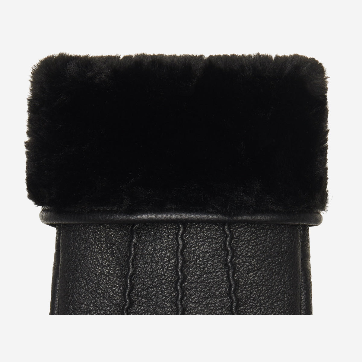 Eva - elegant goatskin mittens with luxury faux fur lining  - Schwartz & von Halen - EU - 3