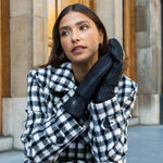 Eva Goatskin Mittens Black Women - Schwartz & von Halen® UK - Premium Leather Gloves - 11