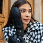 Eva Goatskin Mittens Black Women - Schwartz & von Halen® UK - Premium Leather Gloves - 7