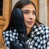 Eva Goatskin Mittens Black Women - Schwartz & von Halen® UK - Premium Leather Gloves - 7