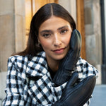 Eva Goatskin Mittens Black Women - Schwartz & von Halen® UK - Premium Leather Gloves - 13