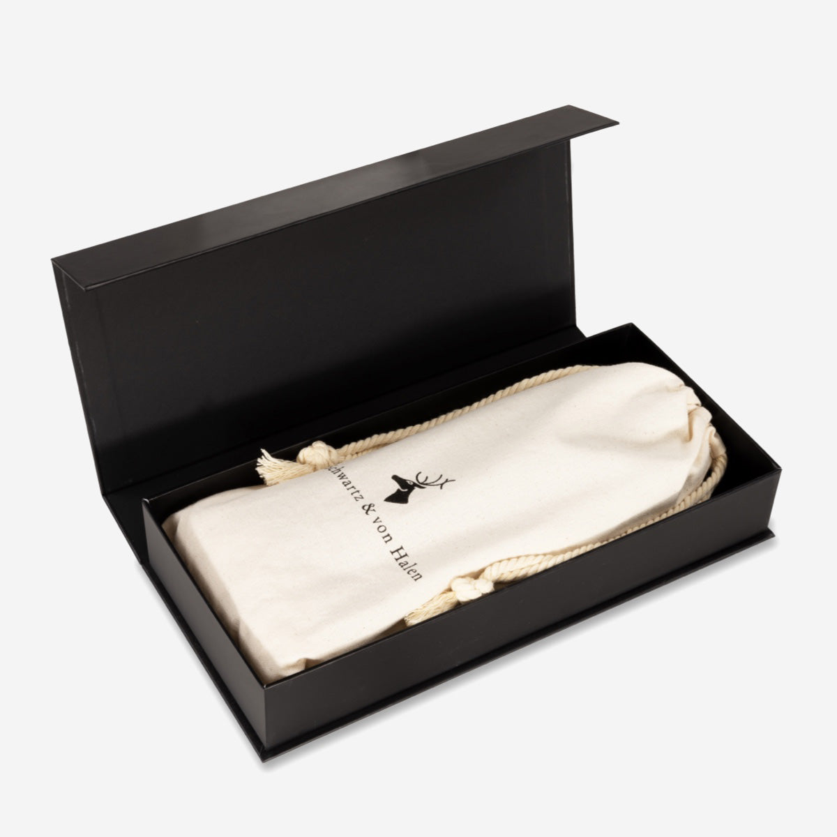 Stylish black gift box for gloves - Schwartz & von Halen - EU - 3