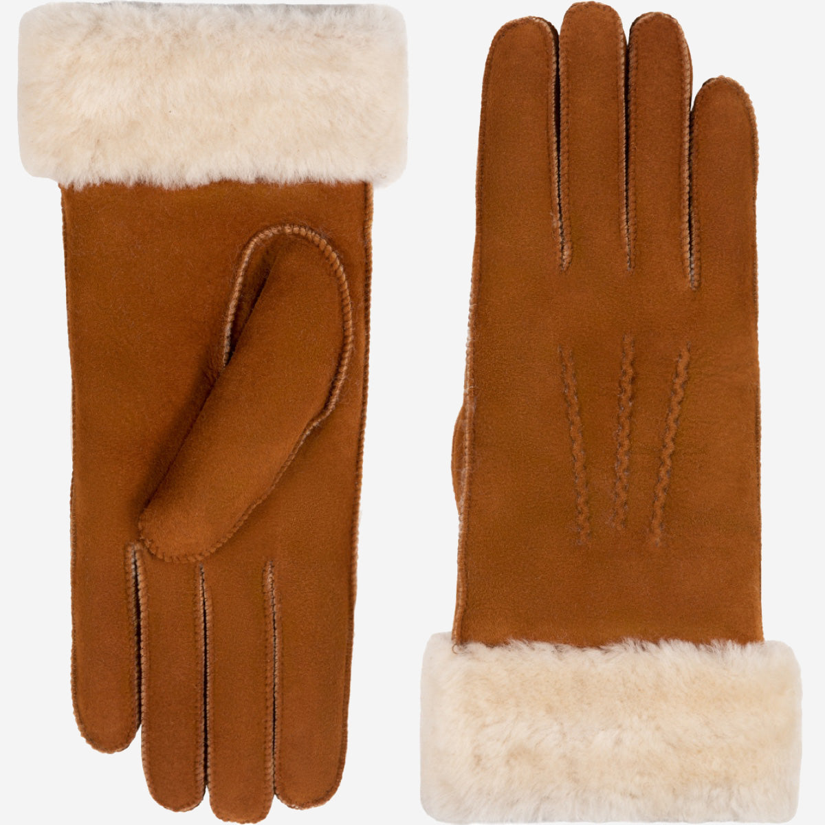 Giocante - suede leather gloves with luxurious sheep fur lining - Schwartz & von Halen - EU - 2