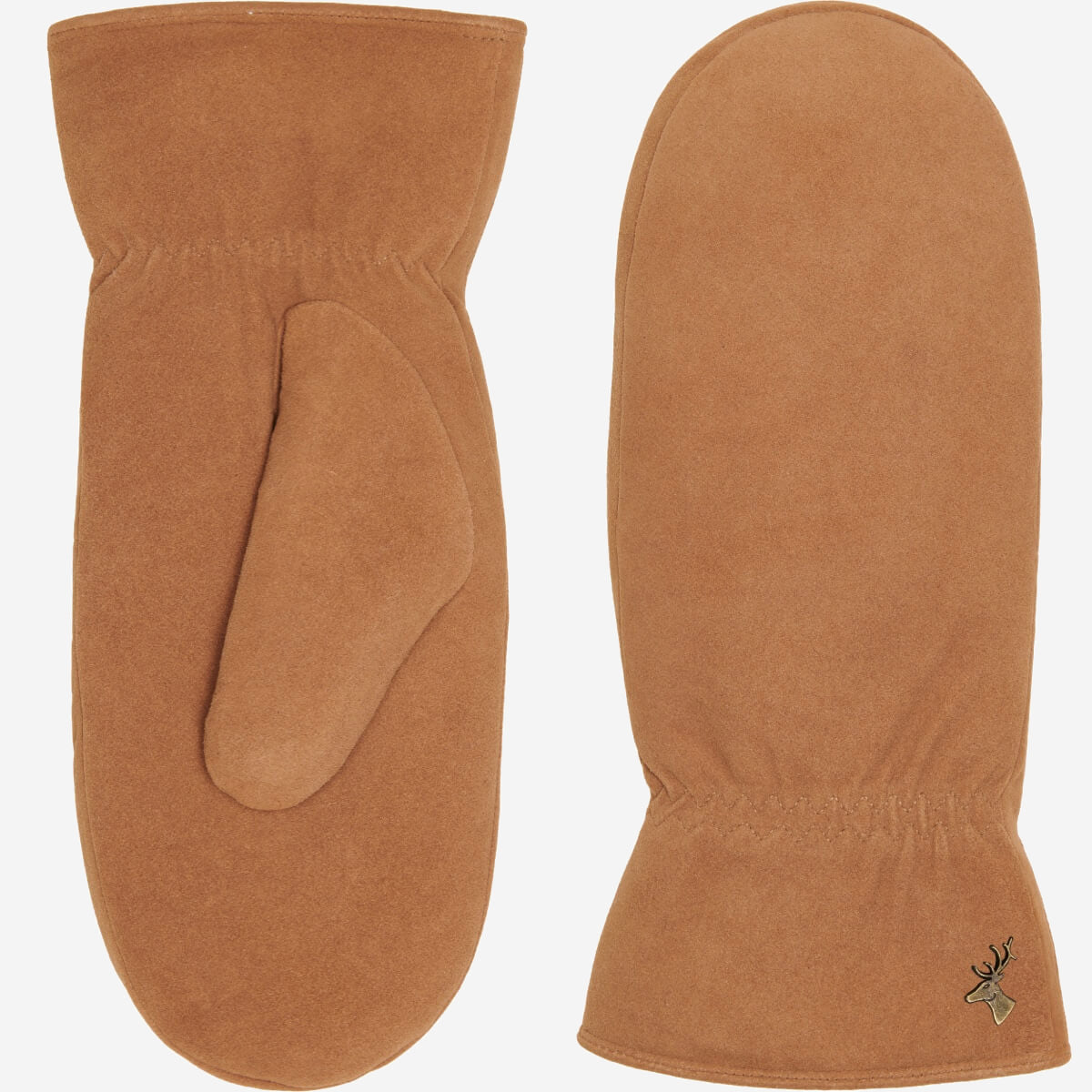 Hailey (camel) - suede goatskin mittens with luxurious sheep fur lining - Schwartz & von Halen - EU - 2