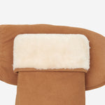 Hailey (camel) - suede goatskin mittens with luxurious sheep fur lining - Schwartz & von Halen - EU - 3