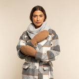 Hailey (camel) - suede goatskin mittens with luxurious sheep fur lining - Schwartz & von Halen - EU - 5