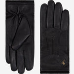 Harvey (black) - goatskin leather gloves with luxurious wool lining & touchscreen feature - Schwartz & von Halen - EU - 2