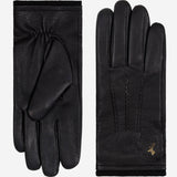 Harvey (black) - goatskin leather gloves with luxurious wool lining & touchscreen feature - Schwartz & von Halen - EU - 2