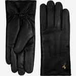 Hunter (black) – goatskin leather gloves with lambswool lining & touchscreen feature - Schwartz & von Halen - EU - 2