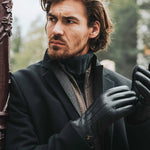Hunter (black) – goatskin leather gloves with lambswool lining & touchscreen feature - Schwartz & von Halen - EU - 8