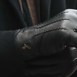 Hunter (black) – goatskin leather gloves with lambswool lining & touchscreen feature - Schwartz & von Halen - EU - 12