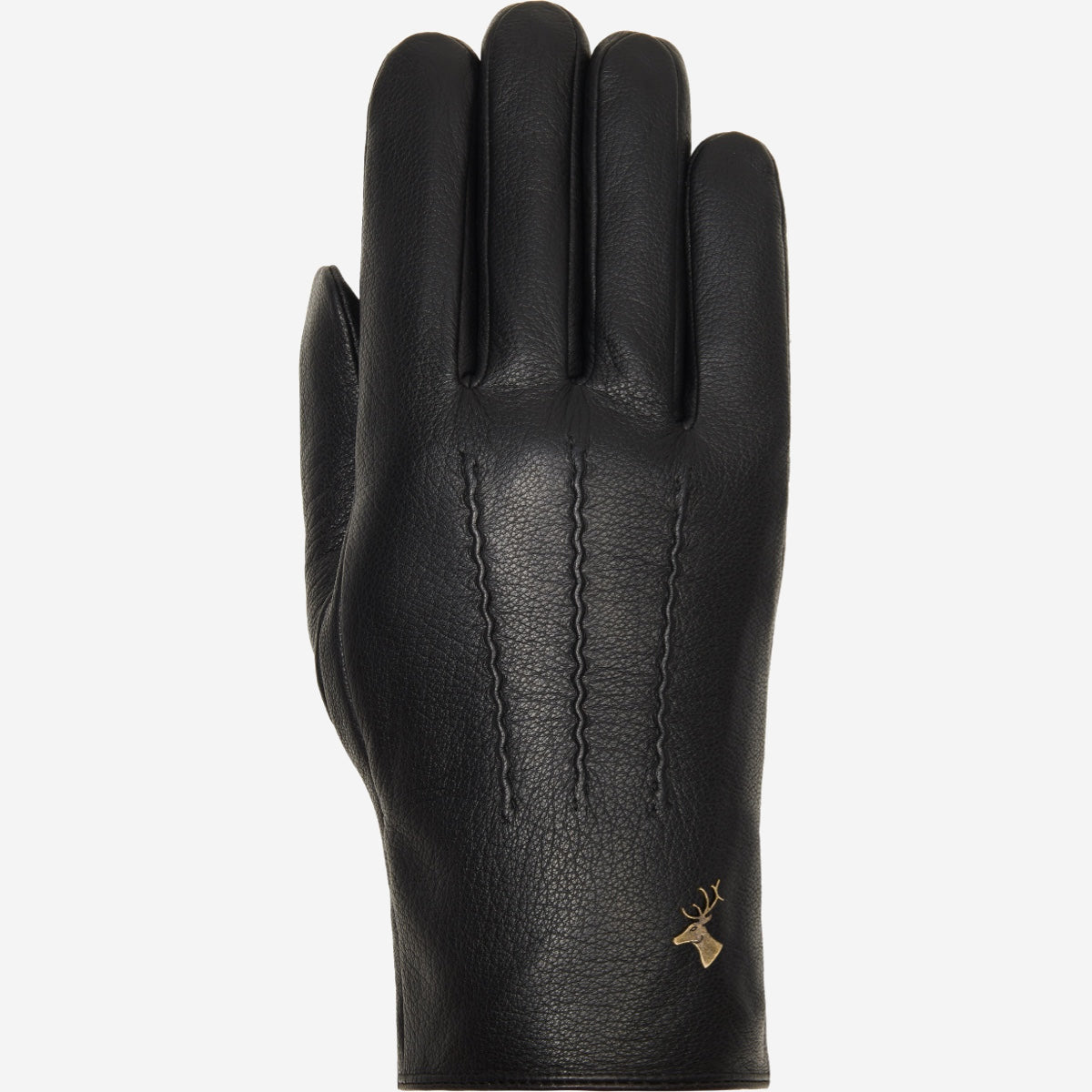 Jaxon (black) - goatskin leather gloves with luxurious faux fur lining & touchscreen feature - Schwartz & von Halen - EU - 1