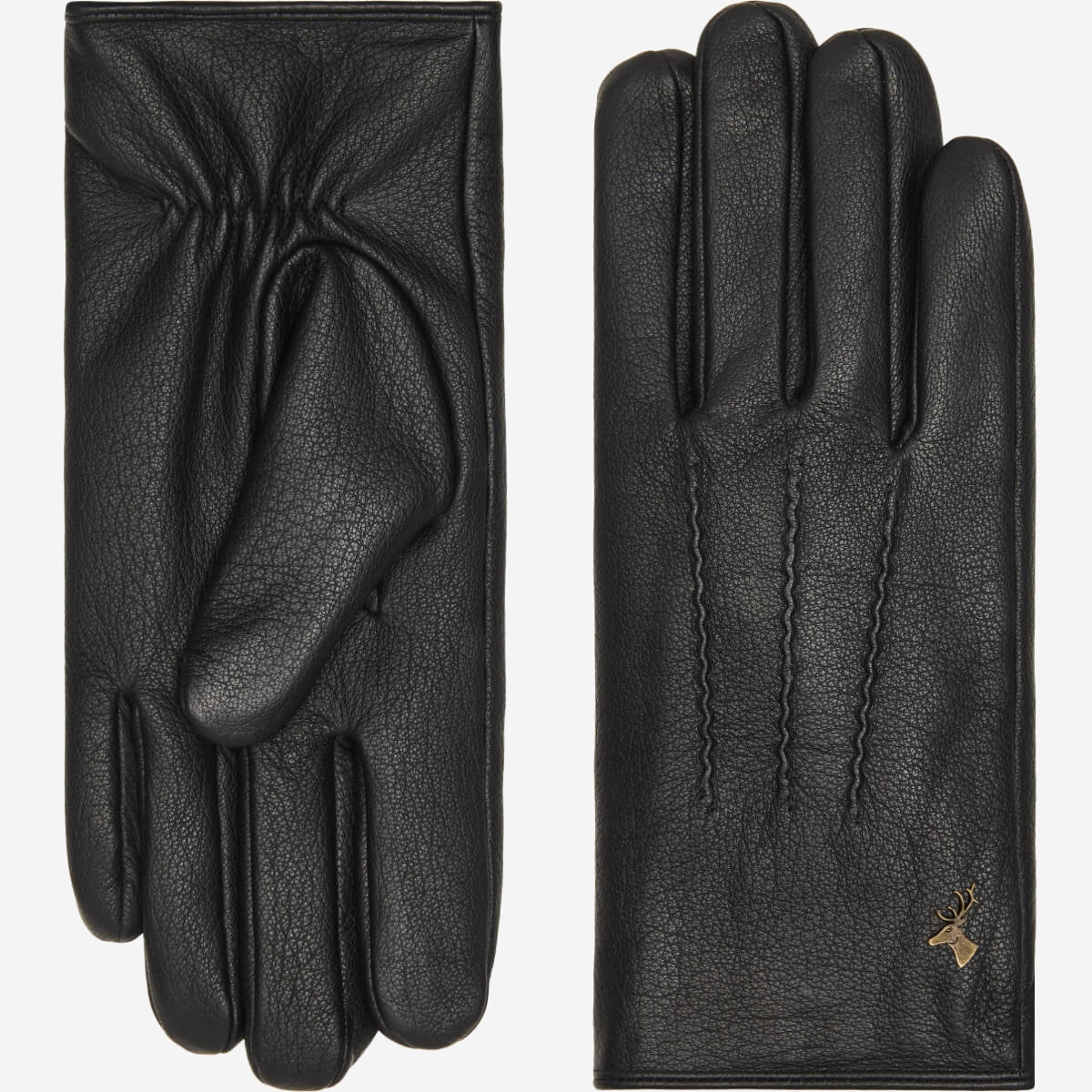 Jaxon (black) - goatskin leather gloves with luxurious faux fur lining & touchscreen feature - Schwartz & von Halen - EU - 2