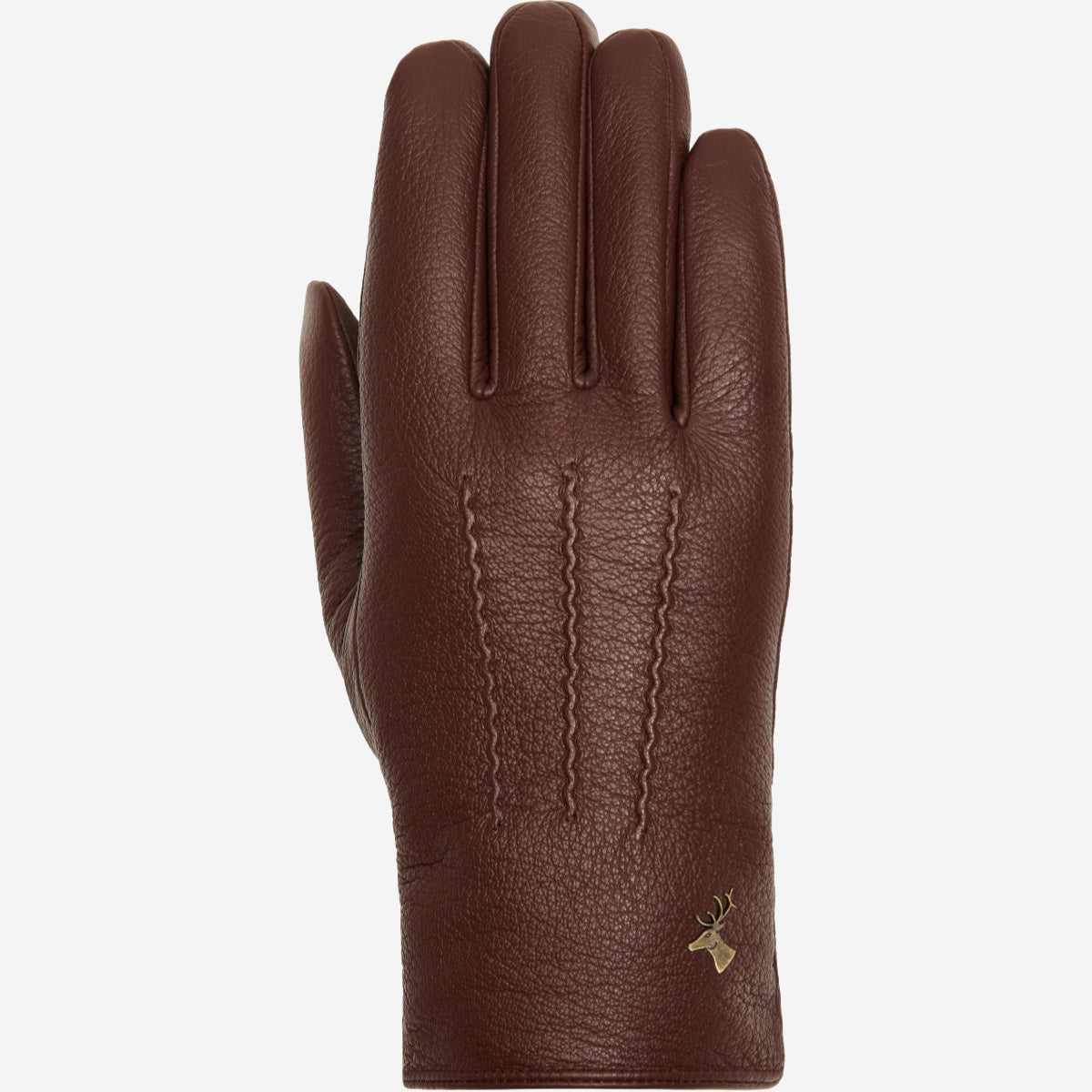 Jaxon (brown) - goatskin leather gloves with luxurious faux fur lining & touchscreen feature - Schwartz & von Halen - EU - 1