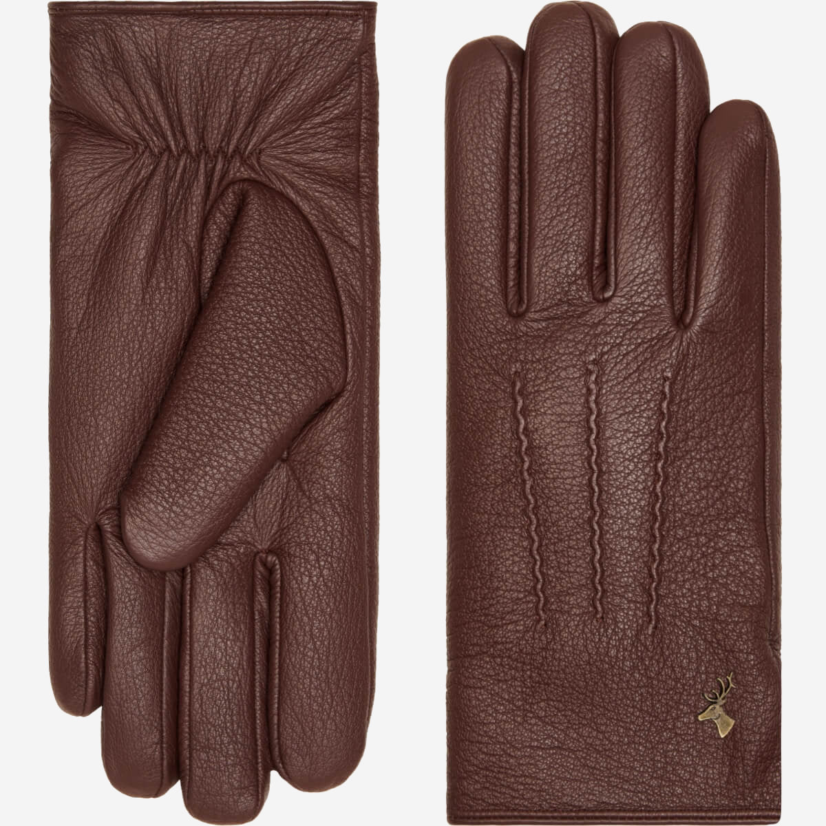 Jaxon (brown) - goatskin leather gloves with luxurious faux fur lining & touchscreen feature - Schwartz & von Halen - EU - 2