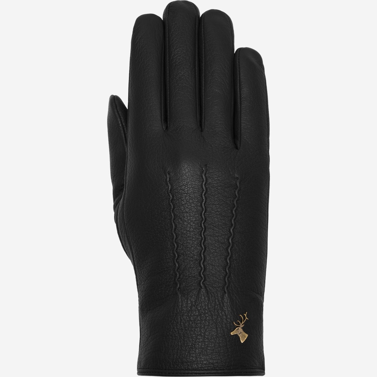 Julia (black) - goatskin leather gloves with luxury faux fur lining & touchscreen feature - Schwartz & von Halen - EU - 1