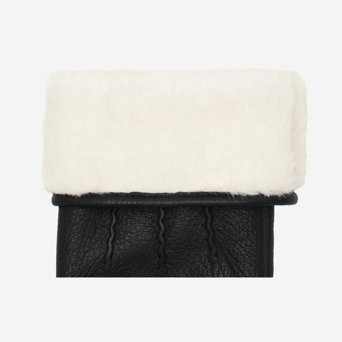 Julia (black) - goatskin leather gloves with luxury faux fur lining & touchscreen feature - Schwartz & von Halen - EU - 3