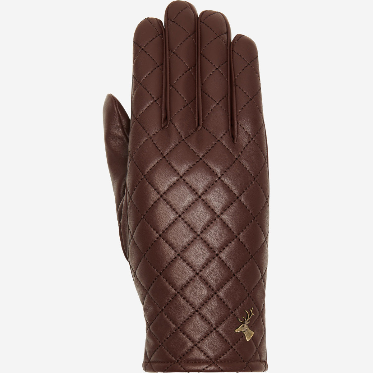 Kira (brown) - sheepskin leather gloves with wool/cashmere lining & touchscreen feature - Schwartz & von Halen - EU - 1