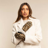 Leopard - sheep leather gloves with warm fleece lining & touchscreen feature - Schwartz & von Halen - EU - 13