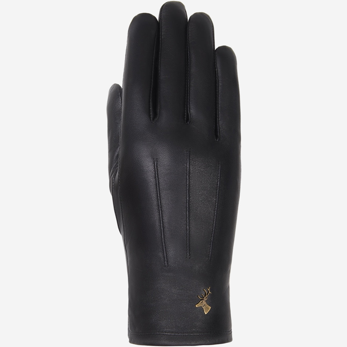 Lily (black) - sheepskin leather gloves with warm fleece lining & touchscreen feature - Schwartz & von Halen - EU - 1