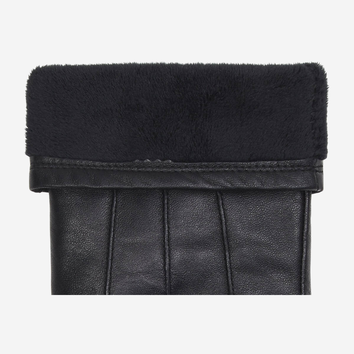 Lily (black) - sheepskin leather gloves with warm fleece lining & touchscreen feature - Schwartz & von Halen - EU - 3