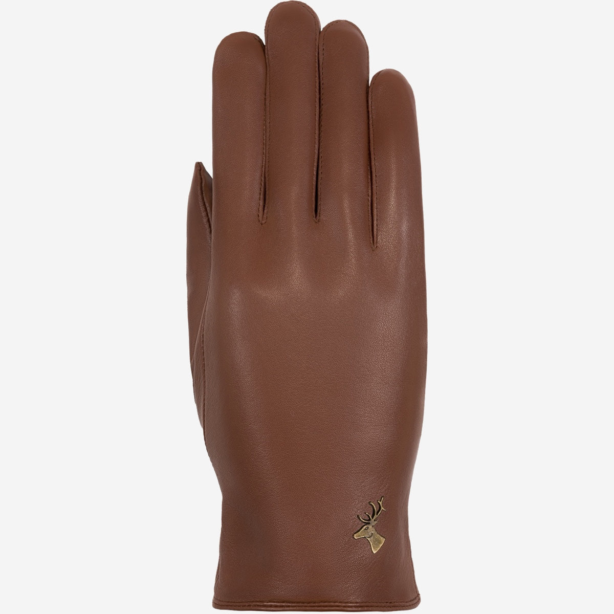Ivy (cognac) - sheepskin leather gloves with wool/cashmere lining & touchscreen feature - Schwartz & von Halen - EU - 1