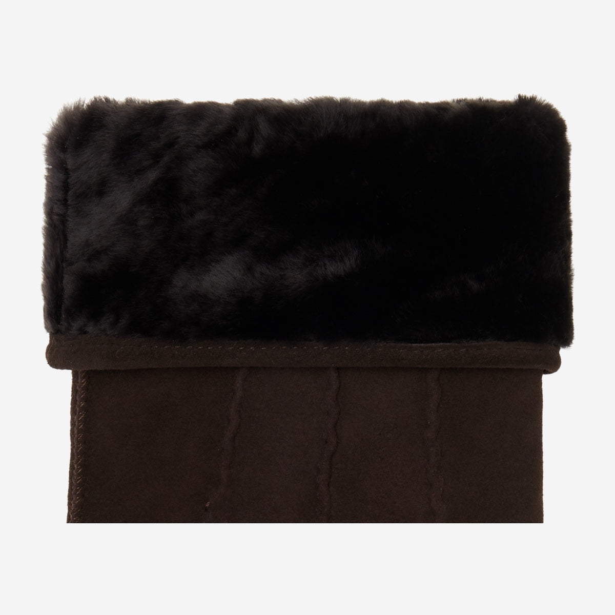Matthew (brown) - suede goatskin leather gloves with luxurious sheep fur lining - Schwartz & von Halen - EU - 3