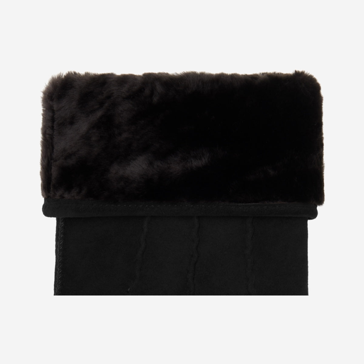 Matthew (black) - suede goatskin leather gloves with luxurious sheep fur lining - Schwartz & von Halen - EU - 3