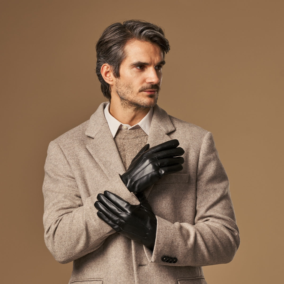 Musk - vegan leather gloves with fleece lining & touchscreen feature - Schwartz & von Halen - EU - 6