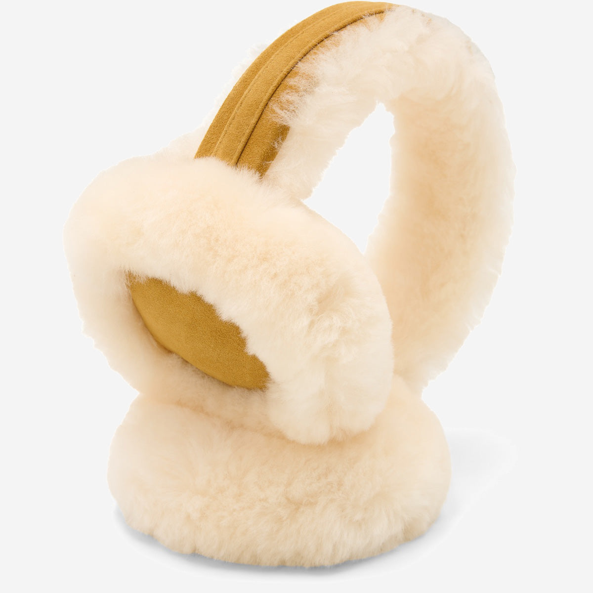 Nathaly (camel) – warm and stylish earmuffs from natural sheepskin and suede - Schwartz & von Halen - EU - 2